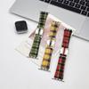 Adecuado para Apple Watch 78910 Generación Correa de Lana con Hebilla Magnética H 42mm 46mm Pulsera de Cuero