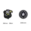 Chapéu Autoadesivo Preto Grande Subsídio Mochila Buraco Reparo Sem Costura Patch Decorativo Adesivo Moda Pequeno Distintivo Adesivo de Tecido