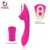 Recomendação Transfronteiriça de Comércio Exterior: Vibrador Recarregável de Silicone Usk-E01, Dispositivo de Sucção Silencioso para Orgasmo no Ponto G para Mulheres