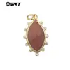 WT-P1975 Retro Clásico Forma de Ojo Borde de Circonita Piedra de Color Collar Pulsera Accesorios para Niña