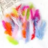 Materiais de Penas Artesanais DIY Ornaments de Penas Coloridas para Jardim de Infância Materiais para Artesanato da Aula de Arte Criativa Infantil