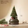 Decorações de Natal Urso de Resina Caixa de Música Ornamento de Mesa Cenário para Vitrine Presente de Natal Caixa de Música