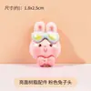 Accesorios pequeños de resina brillante muñeca de oso de cuerpo entero material hecho a mano con pegamento de crema joyería casera caricatura linda