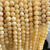 Cuentas de jade color beige natural cuentas de jade de cera de abeja accesorios para pulseras diy venta directa de fábrica al por mayor