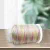 Venda Direta de Fábrica de Cordão Colorido de 3 Fios Tingido em Degradê para Tecelagem Manual DIY, Fio, Materiais para Cordão de Pulseira Atacado