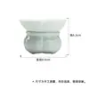 Juego Versátil de Coladores de Té de Cerámica de las Dinastías Tang y Song, Accesorios para Té Kung Fu, Juego Completo Decorativo de Filtro de Residuo de Té de Arcilla de Jade y Porcelana Blanca