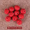 Cinnabar Arena Roja Elefante Seis Caracteres Escritura Cuentas de Barril Jarrón Columna Dragón en Forma de Corazón Gotas de Agua Cuentas de Loto Accesorios Cuentas de Joyería
