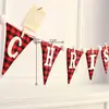 Bandeira de Natal Pendurada Decorações Criativas de Árvore de Natal Cenário de Atmosfera Vestir Pequenos Enfeites Meia de Natal Pingente