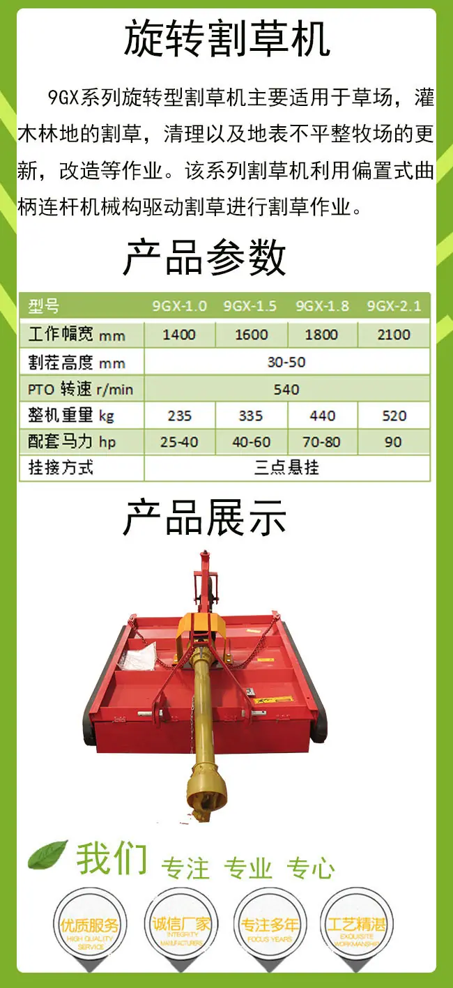 旋转割草机详情页