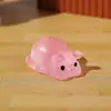 Ornamentos de Porco Luminosos Artificiais de Resina Porquinho Fofo Chaveiro DIY Ímã de Geladeira Material para Micro Paisagem