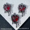 Cadena de Candado de Prisión Colgante de Corazón de Amor Encanto Líquido Dulce Fresco Materiales para Pulsera de Abalorios Hecha a Mano DIY Collar Pendiente Accesorios