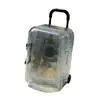 1 Maleta de Viagem Não Mini Super Pequena Caixa de Armazenamento Venda Direta da Fábrica Rodas Retráteis Móvel Transparente Joias Fofo