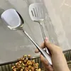 Espátula Pequeña de Acero Inoxidable Tamaño Pequeño Dormitorio Estudiantil Mini Espátula para Saltear Cocina Cocinar Olla Seca Teppanyaki Pequeños Utensilios de Cocina