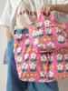 Estilo Ins Corea del Sur Bolso Impermeable Bolsa de Playa Lonchera Bolsa para el Almuerzo Lindo Estampado Tridimensional Bolso de Hombro