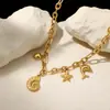 Amazon Moda Popular Transfronteriza Versátil Estilo Marino Collar Multielemento Perla Concha Lujo Ligero Collar para Mujer