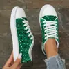 Sapatos rasos femininos, qualidade de exportação, design moderno com lantejoulas, estilo casual, adequados para o outono, disponíveis em tamanhos grandes, nova coleção 2024, bico redondo, para vendas transfronteiriças