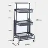 5 Estantes de Almacenamiento Paralelos, Carrito Móvil para Balcón, Soporte Plegable de Piso de Múltiples Capas para Snacks y Plantas Suculentas, Almacenamiento para Sala de Estar