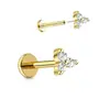 Conjunto de Brincos de Aço Inoxidável Mais Vendido da Amazon, Piercings de Lábio com Zircônia, Brincos de Luxo Leve, Conjunto de Brincos, Venda Direta Atacado de Fábrica