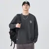 2026 Nueva Camiseta de Manga Larga para Hombre Ropa Interior Otoño Invierno Delgado Casual Holgada Cuello Redondo Camiseta Base Superior para Hombre