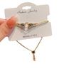 Cordón de tracción nicho 2023 pulsera de serpiente circular de dos colores actividad nicho sentido de diseño cuerda de mano muy delgada J728