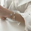 Pulsera Letra H Dulce y Fresca para Mujer, Moda Retro, Pulsera Personalizada Hip-Hop para el Día a Día, Diseño de Nicho Ins, Accesorio de Mano de Moda