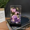 Flor Eterna Luz de Cristal Flor Seca Jabón Ramo de Rosas Regalo Día de la Madre San Valentín Cumpleaños Decoración Creativa Adornos