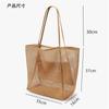 Nueva Bolsa de Playa Plegable Transfronteriza de Malla, Bolso de Hombro para Mujer, Bolsa de Compras, Bolsa de Viaje de Verano para Exteriores