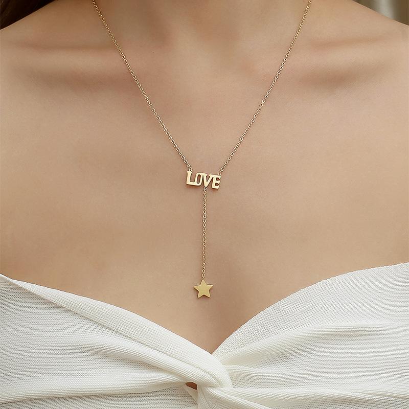 LOVE星星项链