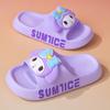 Zapatillas de Casa de Verano para Padres e Hijos Zapatillas de Pareja Zapatillas Antideslizantes para Baño Zapatillas Infantiles de Dibujos Animados Lindas