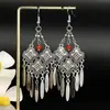 Pendientes de Pavo Real para Minorías Étnicas, Regalos Retro de Plata Miao Estilo Étnico, Accesorios de Pendientes Vintage de Imitación Plata
