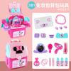 Casa de juegos genuina de Disney para niños, juguete, cosméticos para niñas, tocador portátil, pelo de princesa Frozen