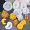 Molde de Silicona para Waffles Caseros Pan Croissant Galleta Fondant Pastel Vela Resina Huevo de Simulación