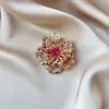 Broche Borboleta de Vidro Tridimensional Estilo Novo para Transmissão ao Vivo, Alto Padrão, Luxo Leve, Moderno, Elegante, Broche de Inseto Único para Mulheres