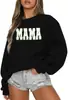 Sudadera de Cuello Redondo de Manga Larga de Talla Europea Transfronteriza para Hombres y Mujeres, Casual para el Uso Diario de Manga Larga