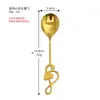 Cuchara de Comedor de Acero Inoxidable 304 Cuchara para Comer Cuchara Nota de Corazón Cuchara Dorada Cuchara para Postre de Restaurante en Casa