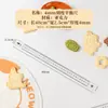Rolo de massa de madeira maciça de faia, espessado para uso doméstico, com marcações de escala, adequado para fazer massas de pastel, assar e sovar massa, com tapete de silicone para sovar para pressionar finamente