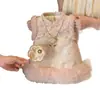 Lindo Vestido Chaleco Estilo Chino para Bebé Niña Vestido de Princesa Año Nuevo 2026 Nuevo Invierno Niña Pequeña de un Año Ropa de Año Nuevo para Bebé