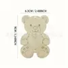 Madera sin terminar en blanco Abeja Ardilla Libélula Pingüino Tiburón Astilla de Madera en Blanco Astilla de Madera Animal DIY Material de Astilla de Madera