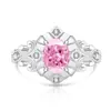 Anillo de Huevo de Paloma Cortado en Hielo de Piedra Preciosa Colorida Más Vendido en TikTok para Mujeres, Anillo de Flor de Diamante de Alto Carbono Súper Brillante, Dropshipping en Transmisión en Vivo