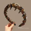 Diadema de Diseño Diario Estilo Coreano, Elegante Accesorio para el Cabello Retorcido, Diadema de Nicho, Pinza para el Cabello Antideslizante de Gama Alta para Ropa Exterior
