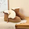 Botas de nieve para mujer con plataforma de aumento de altura, estilo étnico, piel y pelo integrados, de caña corta, cálidas, del pueblo de Sangpo, modelo de invierno