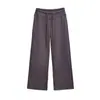 Calça Casual de Yoga Estilo Americano de Cintura Alta, Nova Versátil para Outono e Inverno, Calça de Perna Larga Emagrecedora, Calça de Comprimento Total