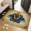 Felpudo Retro Estilo Europeo para Entrada, Alfombra de Terciopelo de Cristal para el Vestíbulo, Absorbente de Agua, Antideslizante, Resistente a la Suciedad, Felpudo para la Entrada, Felpudo para el Hogar