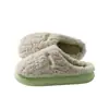 Pantuflas de algodón para hombres y mujeres, adecuadas para usar en interiores y exteriores en otoño e invierno, con una suela gruesa y antideslizante, una sensación afelpada, cálida y cómoda, y diseñadas para parejas