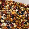 Nuevas Cuentas de Madera Estilo Chino Cuentas Sueltas Hechas a Mano DIY Cuentas Cuadradas Cuentas Espaciadoras de Madera Maciza Pulsera Collar Accesorios de Joyería Vintage Cuentas
