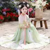 Hanfu para Niñas 2026 Nuevo Estilo Cumpleaños Disfraz Antiguo Infantil Estilo Chino Súper Hada Verano Estilo Antiguo Vestido de Princesa para Niña