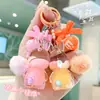 Mini Conejo Arena Líquida Llavero Dibujo Animado Muñeca Acrílica Colgante Lindo Arena Líquida Llavero Mochila Pequeño Regalo