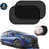 Parasol de Ventana de Coche para Bebé de Verano Protector Solar para Coche Adsorción Electrostática Malla Totalmente Negra Protección Solar Parasol Lateral para Coche