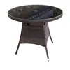 Mesa de Vidro Temperado Simples e Portátil para Uso Doméstico, Mesa de Jantar Dobrável, Mesa e Cadeiras de Varanda, Mesa para Quiosque de Lazer ao Ar Livre