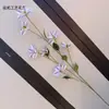 Nuevas Flores Artificiales de Clemátide de 7 Cabezas en Stock, Arte Floral para el Hogar, Decoración de Camino de Boda, Adornos de Flores Artificiales para el Hogar
